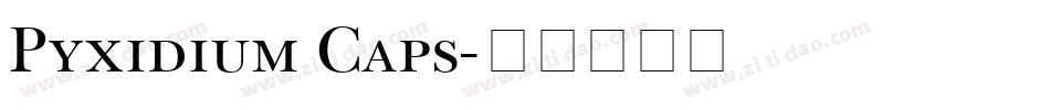 Pyxidium Caps字体转换